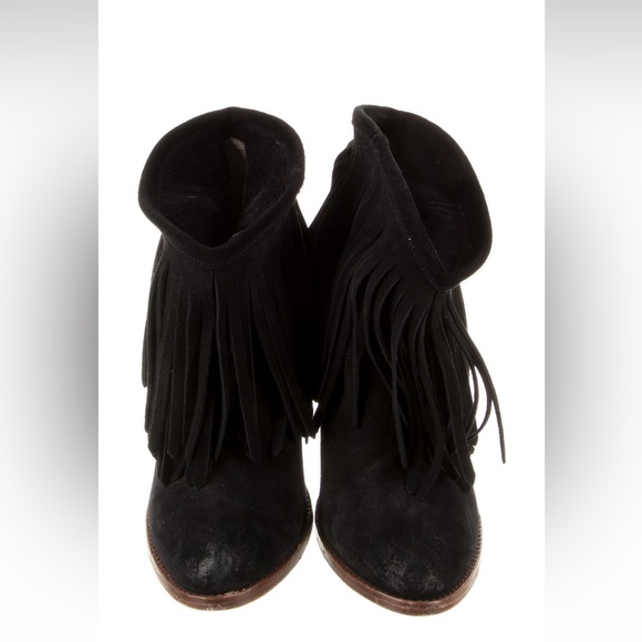 Frye suede fringe tassel western booties - Picture 3 of 5
